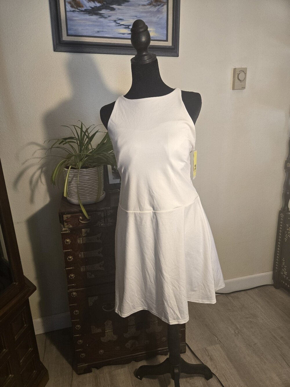 2X All In Motion White Sleeveless Active Romper with Built-In Support  NWT